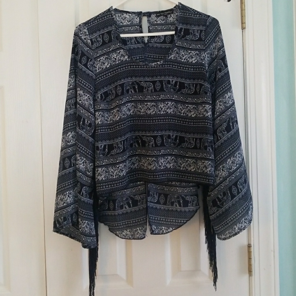 Elephant Fringe Blouse